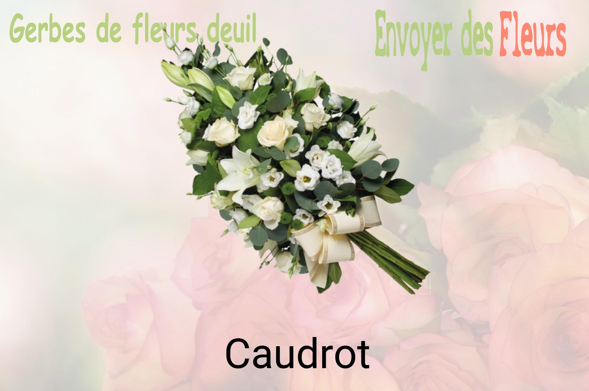 Gerbe de fleurs de deuil livrée à Caudrot